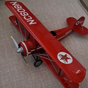 ERTL Diecast Wings Of Texaco STEARMAN 1931 Red Vintage Biplane Model